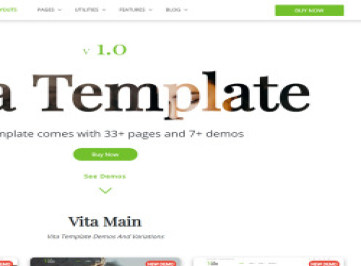 Vita - адаптивный шаблон веб-  
