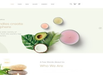 Aromatica - Многостраничный HTML-шаблон сайта магазина свечей  
