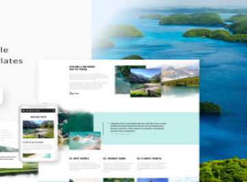 Backpack Story - шаблон  туристического агентства  