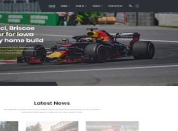 Racer - шаблон сайта новостей автомобильного спорта  