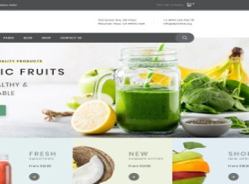 Orange - шаблон сайта фермы органических фруктов  