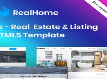 RealHome -   шаблон  со списком и недвижимостью  