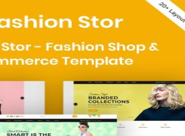 Fashion Stor - шаблон сайта модного магазина и электронной коммерции  