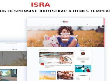 ISRA - шаблон  личного блога  