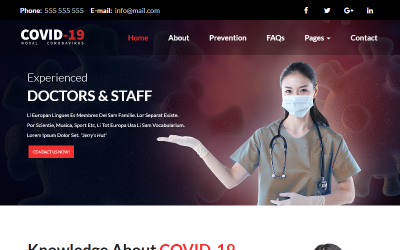 Шаблон Шаблон  Corona Virus 