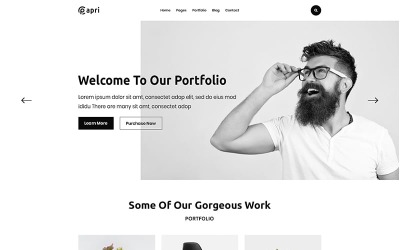 Шаблон Papri - Портфолио Creative  Template Шаблон веб-  
