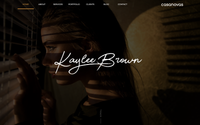 Шаблон Kaylee - Шаблон  личного портфолио  