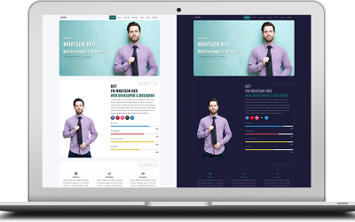 Шаблон Psume - HTML-шаблон одностраничного личного портфолио и резюме  