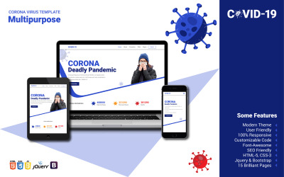 Шаблон Многоцелевой шаблон сайта Corona  