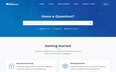 Шаблон Wikibase - HTML-шаблон базы знаний и документации  