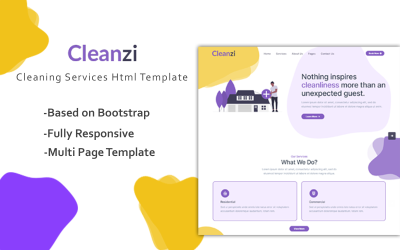 Шаблон Cleanzi - Шаблон HTML-сайта службы уборки  