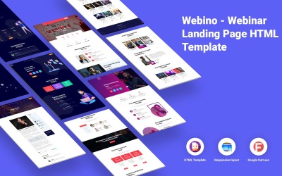 Шаблон Webino - Шаблон целевой страницы вебинара  