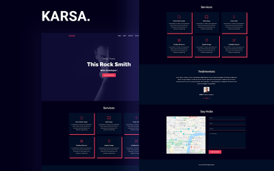 Шаблон Karsa - адаптивный шаблон для загрузки портфолио  