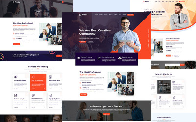 Шаблон Prebu - универсальный HTML-шаблон для бизнес-консалтингового агентства  