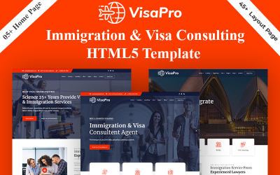 Шаблон VisaPro - шаблон  иммиграционной и визовой консультации  
