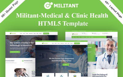 Шаблон  шаблон  Militant - Medical & Clinic Health  