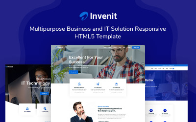 Шаблон Invenit - Многоцелевое бизнес-решение и адаптивное ИТ-решение  
