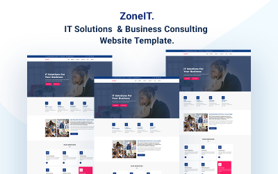 Шаблон ZoneIT - ИТ-решения и бизнес-консалтинг  