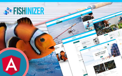Шаблон Угловой JS-шаблон Fishinizer Fishing & Marine