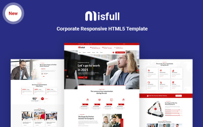 Шаблон Misfull - корпоративный адаптивный HTML-шаблон веб-