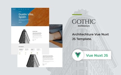 Шаблон Готика - Архитектура Шаблон  Vue Nuxt JS