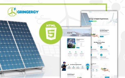 Шаблон Шаблон  Grinengery Green Energy and Solar Power