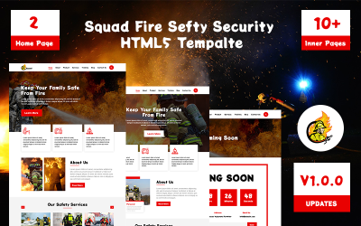 Шаблон Шаблон сайта Squad-Fire Safety Security Html 5