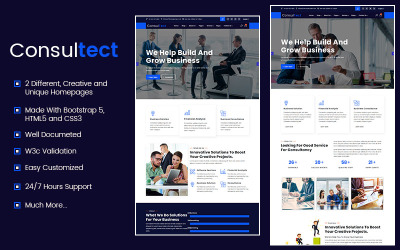 Шаблон Consultect - Шаблон 5 для консультирования по финансовому учету