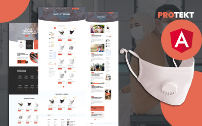 Шаблон Шаблон сайта Protekt Mask shop Angular