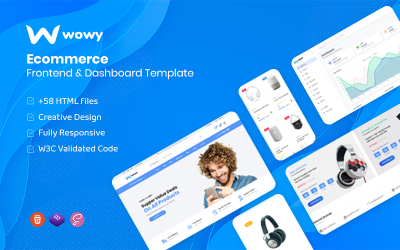 Шаблон Wowy - HTML-шаблон веб-интерфейса и панели управления электронной коммерции  5