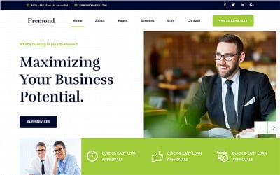 Шаблон Premond - HTML-шаблон для бизнес-консалтинга