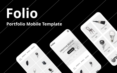 Шаблон Folio - шаблон мобильного  Portfolio
