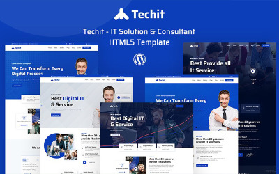 Шаблон Techit -  шаблон  консультанта по ИТ-решениям