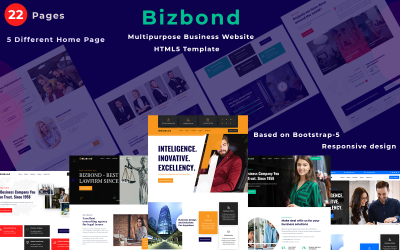 Шаблон Bizbond - Многоцелевой бизнес-шаблон HTML