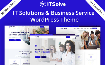 Шаблон IT-Solve IT Solution Бизнес и многоцелевой шаблон 