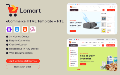 Шаблон Lomart - HTML-шаблон для электронной коммерции