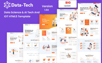 Шаблон DataTech - Data Science & AI Tech and IOT  Template