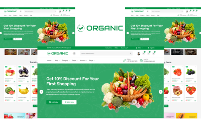 Шаблон Organic - Шаблон   5 для магазина органических продуктов