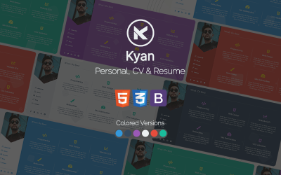 Шаблон Kyan - HTML-шаблон для личного, CV и резюме 
