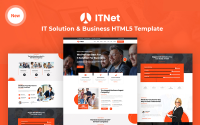 Шаблон ITnet - ИТ-решение и шаблон адаптивного  для бизнеса
