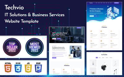 Шаблон Techvio - шаблон  ИТ-решений и бизнес-услуг