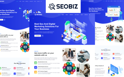 Шаблон Seobiz - HTML-шаблон для агентства SEO и цифрового маркетинга  5