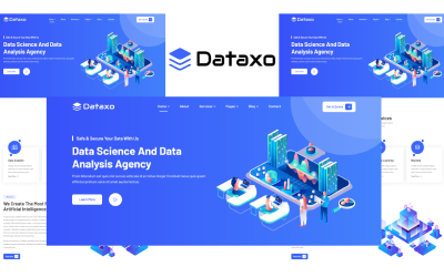 Шаблон Dataxo - HTML-шаблон  5 для науки о данных и аналитики