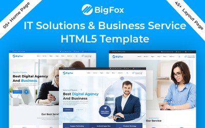 Шаблон Шаблон  для бизнес-услуг BigFox IT Solution