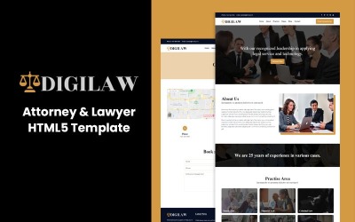 Шаблон Digilaw - шаблон  для поверенных и юристов