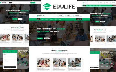 Шаблон Edulife - Шаблон  5 для образования и курсов 