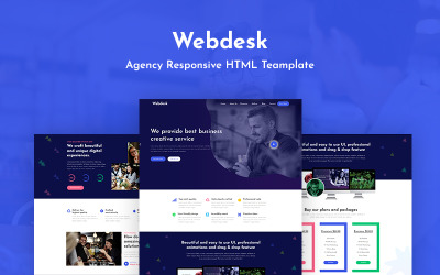 Шаблон Webdesk - адаптивный шаблон  агентства