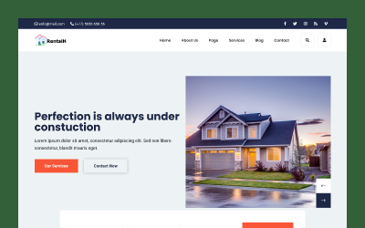Шаблон RentalH -  шаблон недвижимости
