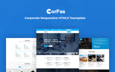 Шаблон Corpas - корпоративный адаптивный шаблон веб-
