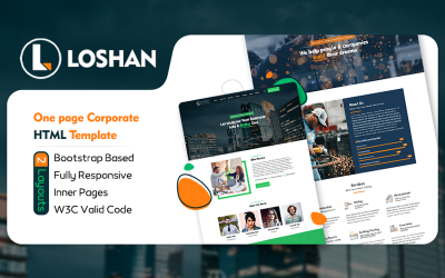 Шаблон Лошан - Одностраничный корпоративный HTML-